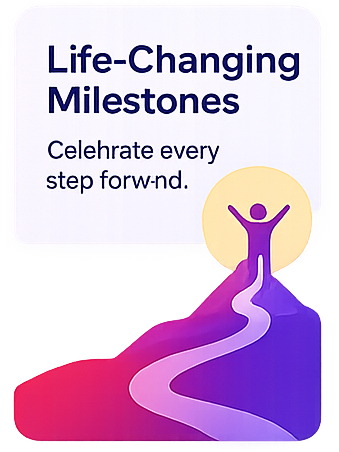 Life-Changing Milestones - Celebrate every step forward.